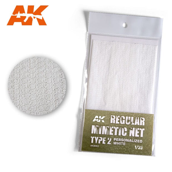 AK-Interactive AK8063 Regular Mimetic Net type 2 Personalised White