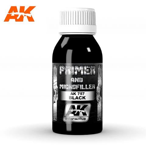 AK-Interactive AK757 Professional Black Primer & Microfiller 100ml