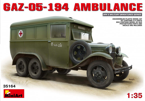 Miniart 35164 GAZ-05-194 Ambulance
