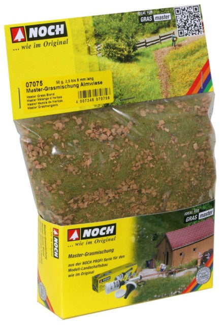 Noch 7075 Grass - Static 6mm - Alpine Meadow 50gm
