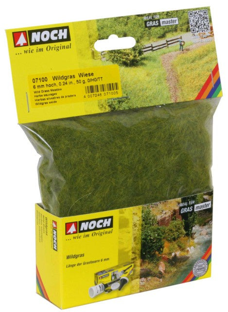Noch 7100 Grass - Static 6mm - Meadow 50gm