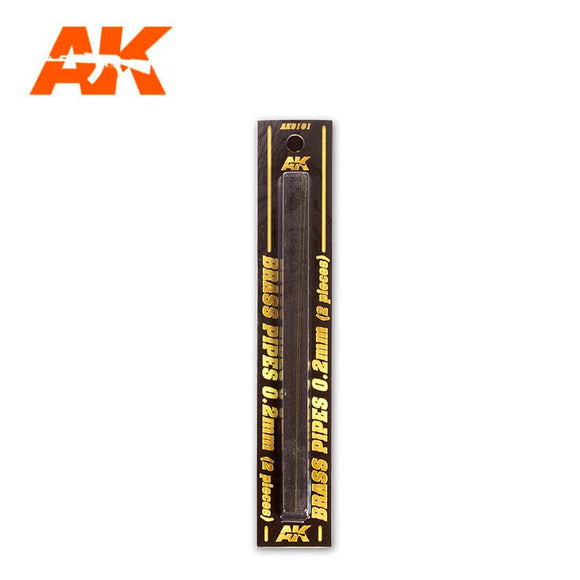 AK-Interactive AK9101 Brass Pipes 0.2mm x 2