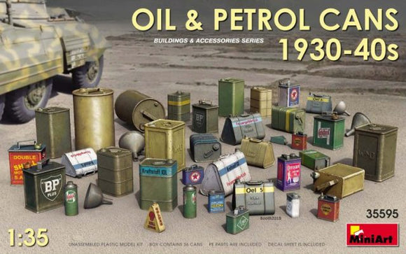 Miniart 35595 Oil & Petrol Cans 1930s-40s