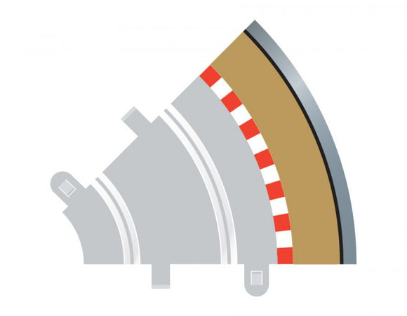 Scalextric C8240 Track - Borders - Curved - Radius 1 - Outer (2)