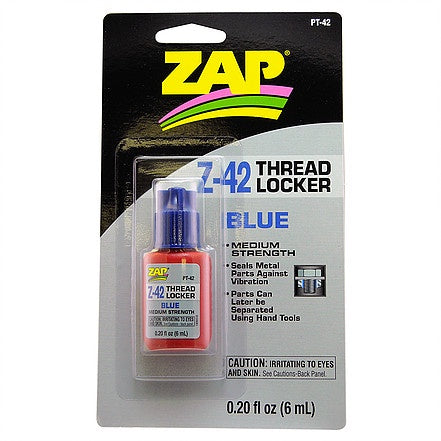 Zap PT42 Z-42 Thread Locker - Blue - Medium - 6ml
