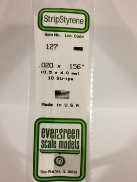 Evergreen 127 Strip - 0.50 x 4.00mm