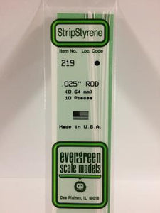 Evergreen 219 Rod - 0.64mm