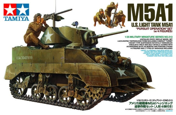 Tamiya 35313 M5A1 with Figures - 1/35 Scale