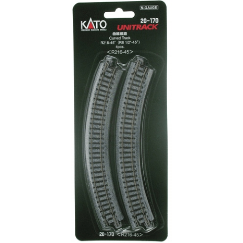 Kato 20-170 Unitrack Curve 216mm R 45* (4)