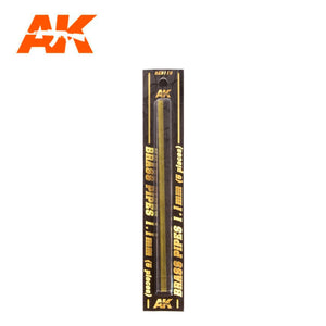 AK-Interactive AK9110 Brass Pipes 1.1mm x 5