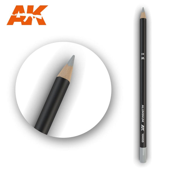 AK-Interactive AK10033 Watercolor Weathering Pencil Aluminum
