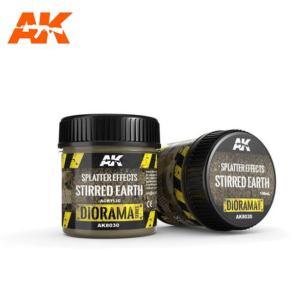 AK-Interactive AK8030 Terrains Splatter Effects Stirred Earth - Acrylic 100ml