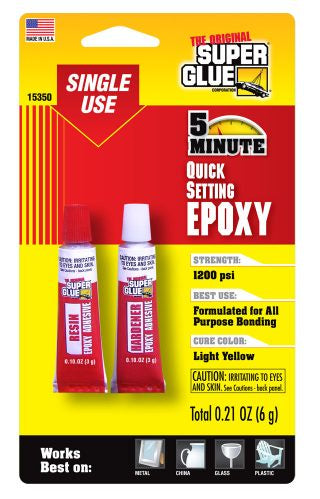 Super Glue 15350 Epoxy - 5 Minute - 6gm