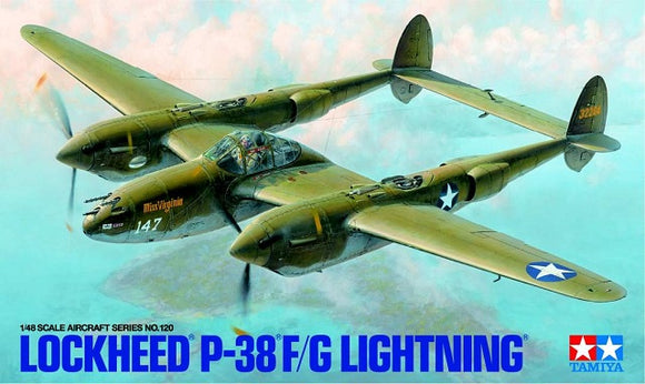 Tamiya 61120 Lockheed P-38F/G Lightning - 1/48th Scale
