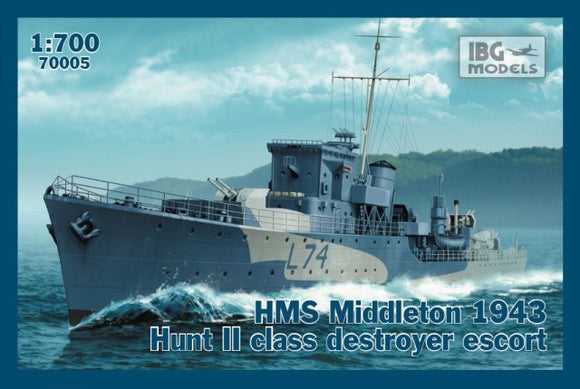 IBG 70005 HMS middleton 1943 Hunt II Class Destroyer Escort - 1/700 Scale