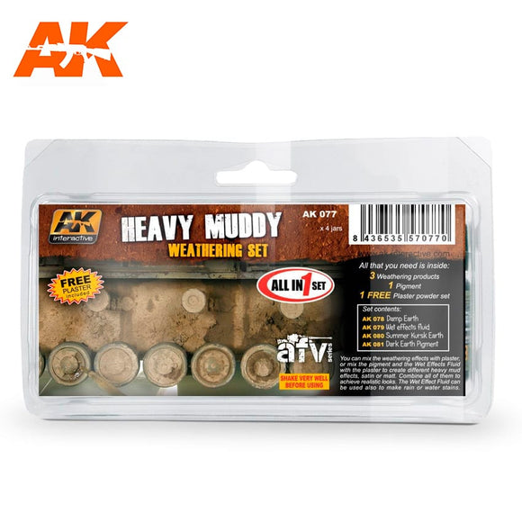 AK-Interactive AK077 Heavy Muddy Set