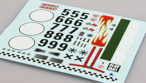 MRRC 03127 Race Day Decals 5-9 Green
