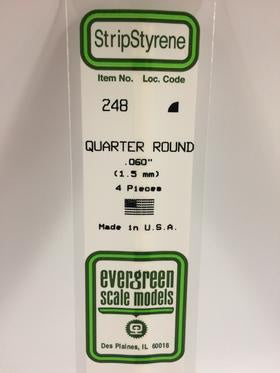 Evergreen 248 Quarter Round - 1.50mm