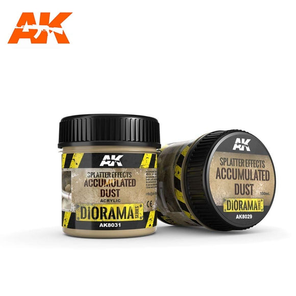 AK-Interactive AK8031 Terrains Splatter Effects Accumulated Dust - Acrylic 100ml