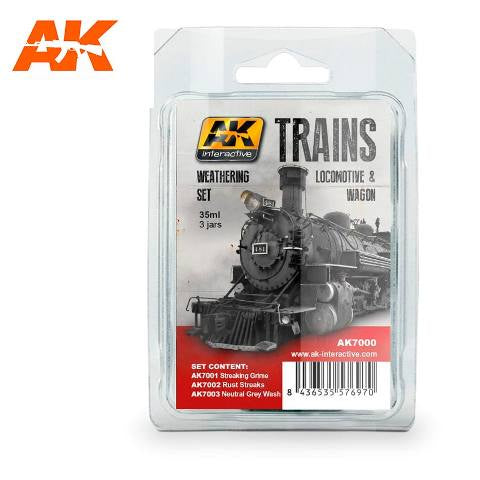 AK-Interactive AK7000 Locomotive & Wagon Weathering Set