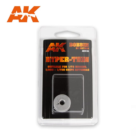 AK-Interactive AK9135 Elastic Rigging – Bobbin – Hyper Thin