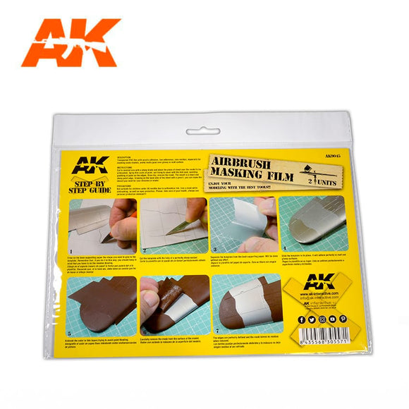 AK-Interactive AK9045 Airbrush Masking Film - 2 Units
