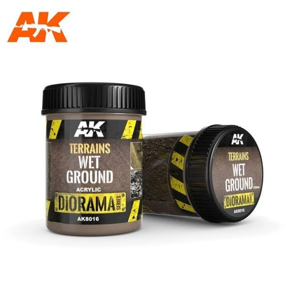 AK-Interactive AK8016 Terrains Wet Ground - Acrylic 250ml