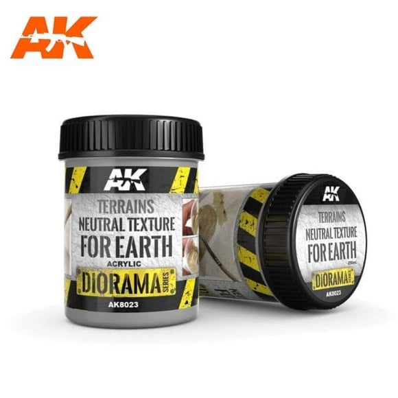 AK-Interactive AK8023 Terrains Neutral Texture for Earth - Acrylic 250ml