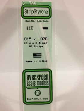 Evergreen 110 Strip - 0.40 x 0.50mm