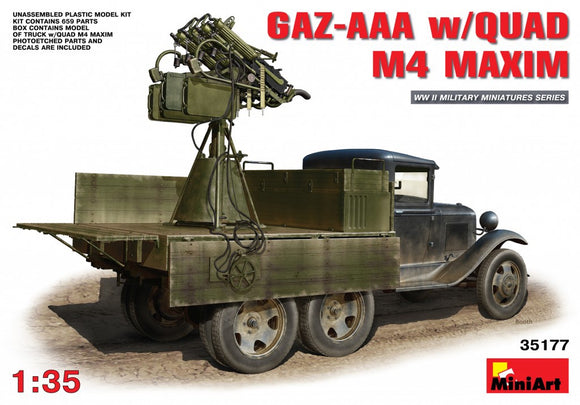 Miniart 35177 GAZ-AAA with Quad 4 Maxim