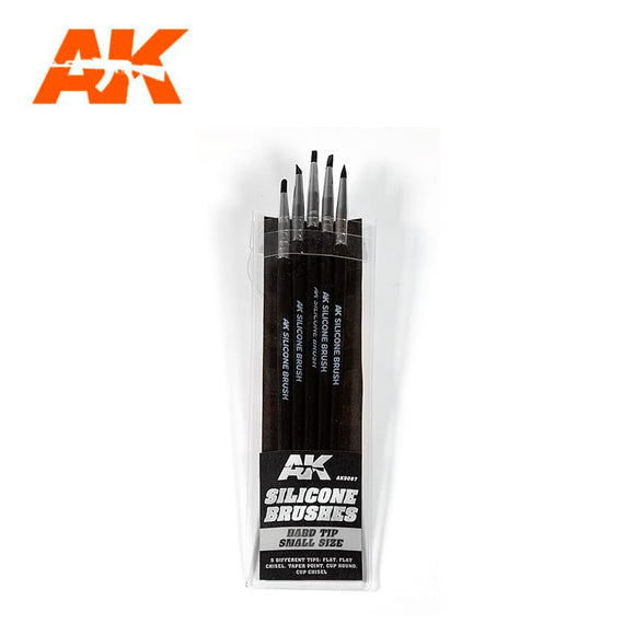 AK-Interactive AK9087 Silicone Brushes Hard Tip Small