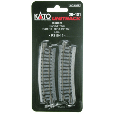 Kato 20-121 Unitrack Curve 315mm R 15* (4)