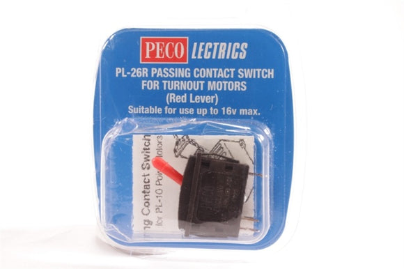 Peco Lectrics PL26R Passing Contact Switch - Red