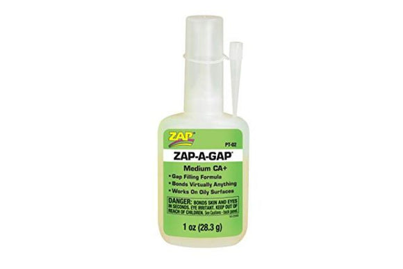 Zap PT02 Zap-A-Gap CA+ Medium Gap Filling 28.3gm - Green