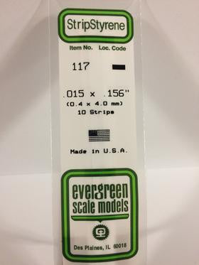 Evergreen 117 Strip - 0.40 x 4.00mm