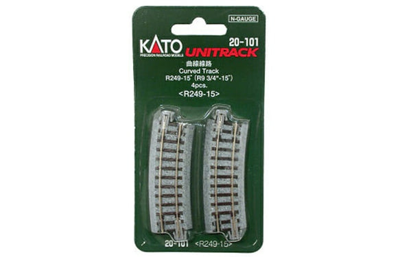 Kato 20-101 Unitrack Curve 249mm R 15* (4)