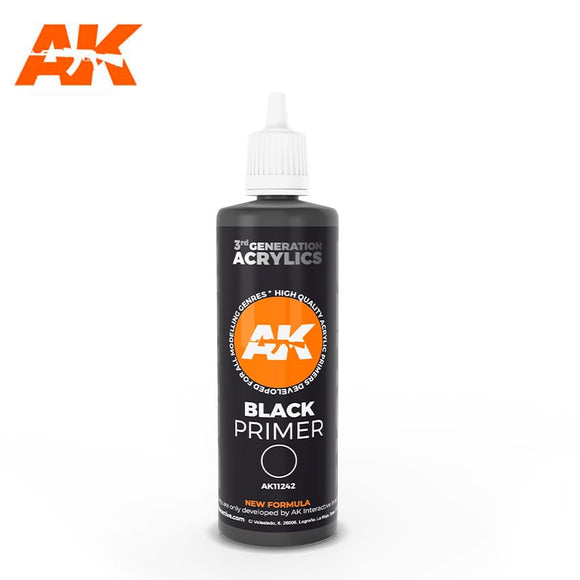 AK-Interactive AK11242 3G Black Primer 100ml