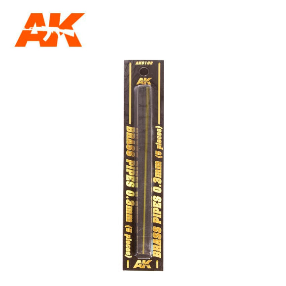 AK-Interactive AK9102 Brass Pipes 0.3mm x 5