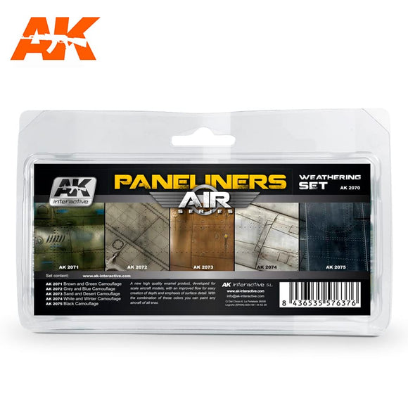 AK-Interactive AK2070 Paneliners Weathering Set
