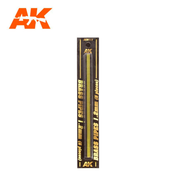AK-Interactive AK9111 Brass Pipes 1.2mm x 5