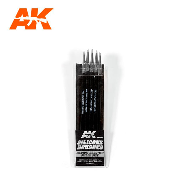 AK-Interactive AK9085 Silicone Brushes Medium Tip Small