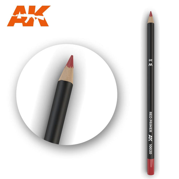 AK-Interactive AK10020 Watercolor Weathering Pencil - Red Primer