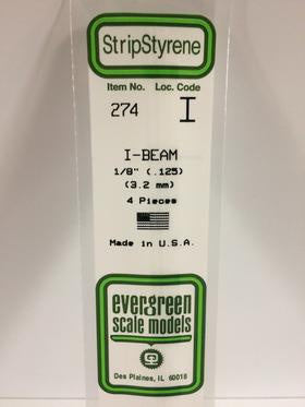 Evergreen 274 I Beam - 3.20mm