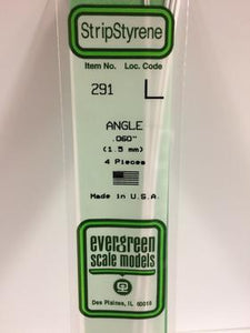 Evergreen 291 Angle - 1.50mm