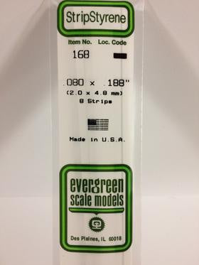 Evergreen 168 Strip - 2.0 x 4.80mm
