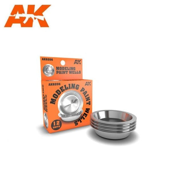 AK-Interactive AK8206 Metal Paint Wells