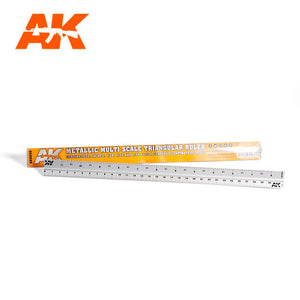 AK-Interactive AK9049 Metal Multi Scale Triangular Ruler