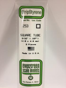 Evergreen 253 Tube - Square - 4.80mm