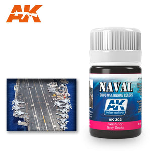 AK-Interactive AK302 Wash – Grey Decks 35ml