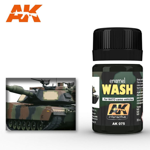 AK-Interactive AK075 Wash – NATO Camo Vehicles 35ml